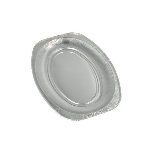 Servierplatten, Alu oval 35 cm x 24,5 cm 1