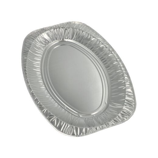Servierplatten, Alu oval 43 cm x 29 cm 1