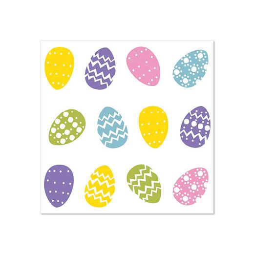 Servietten, 3-lagig 1/4-Falz 25 cm x 25 cm "Coloured Eggs" 1