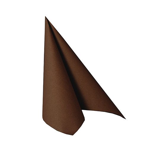 Servietten "ROYAL Collection" 1/4-Falz 25 cm x 25 cm braun 1