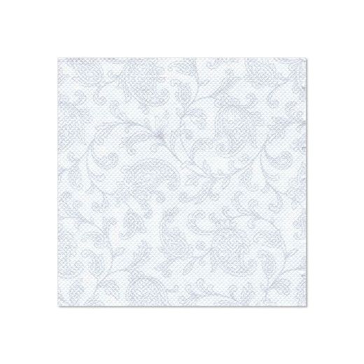Servietten "ROYAL Collection" 1/4-Falz 25 cm x 25 cm weiss "Ornaments" 1