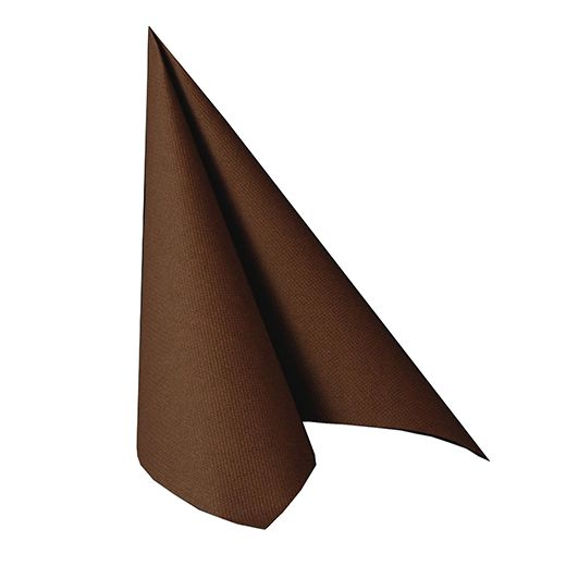 Servietten "ROYAL Collection" 1/4-Falz 40 cm x 40 cm braun 1