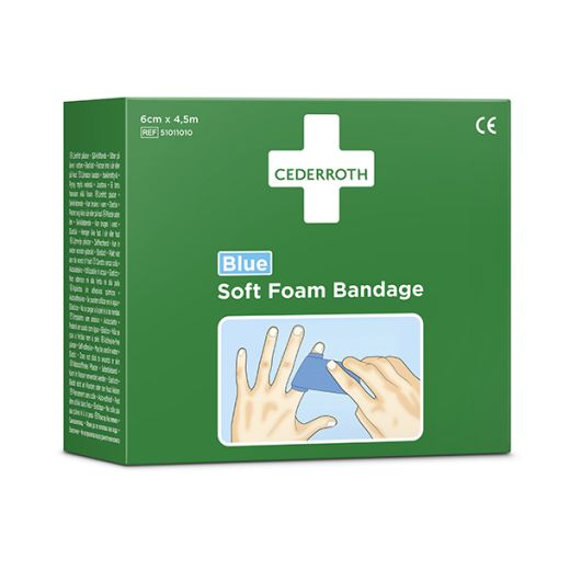 "Cederroth" Soft Foam Bandage 4,5 m x 6 cm blau 1