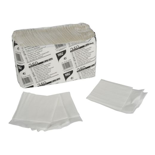 Spenderservietten, 1-lagig 25 cm x 30 cm weiss 1