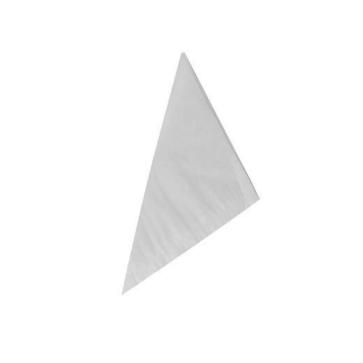 Spitztüten, Pergament-Ersatz, gefädelt 19 cm x 19 cm x 27 cm weiss Füllinhalt 125 g, fettdicht 1