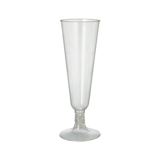 Stiel-Gläser für Sekt, PLA "pure" 0,1 l Ø 5,5 cm · 16,5 cm glasklar mit glasklarem Fuß 1