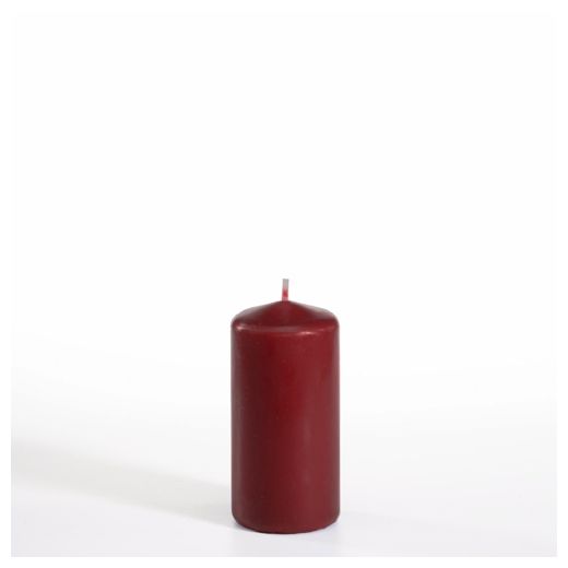 Stumpenkerze Ø 50 mm · 100 mm bordeaux 1