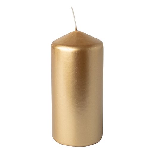 Stumpenkerze Ø 60 mm · 130 mm gold 1