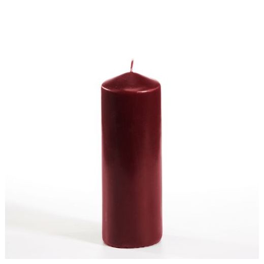 Stumpenkerze Ø 60 mm · 165 mm bordeaux 1