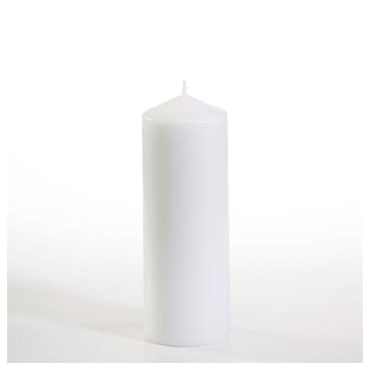 Stumpenkerze Ø 60 mm · 165 mm weiss 1