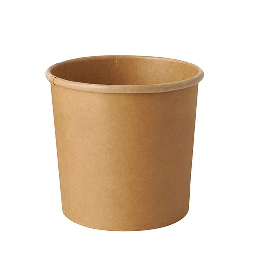 Suppenbecher, Pappe "pure" 760 ml Ø 11,5 cm · 11 cm braun 1