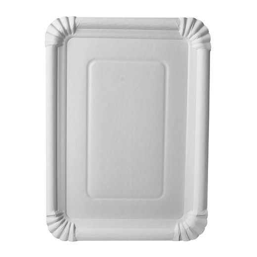 Teller, Pappe "pure" eckig 21,5 cm x 29 cm weiss 1