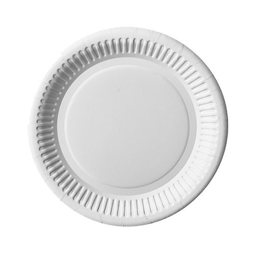 Teller, Pappe "pure" rund Ø 20 cm weiss 1