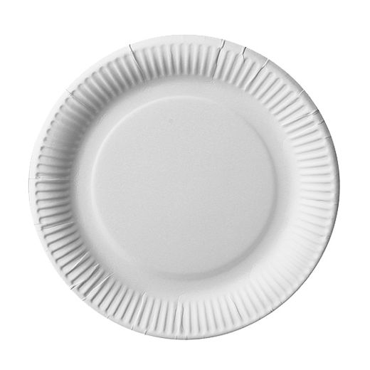 Teller, Pappe "pure" rund Ø 23 cm weiss extra stark 1