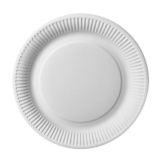 Teller, Pappe "pure" rund Ø 26 cm weiss extra stark 1