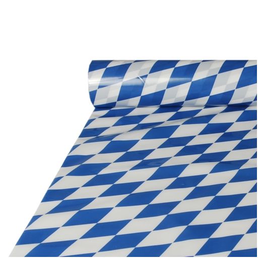 Tischdecke, Folie 20 m x 1 m "Bayrisch Blau" 1