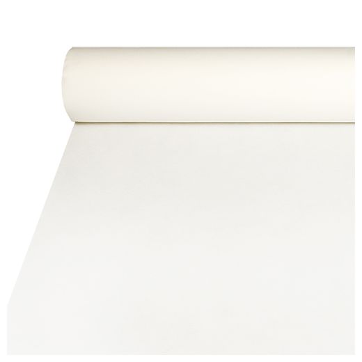 Tischdecke, stoffähnlich, Airlaid 20 m x 1,2 m weiss 1