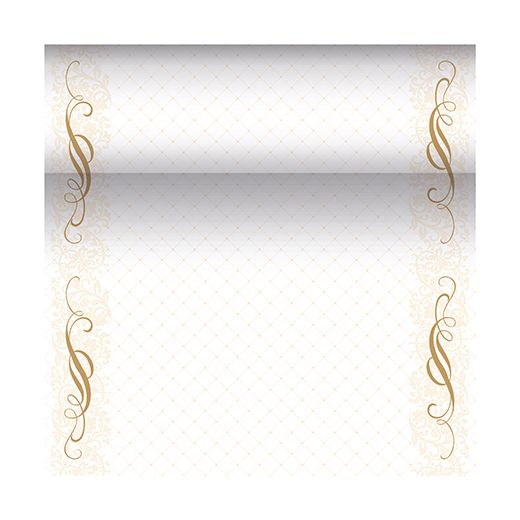 Tischläufer, stoffähnlich, PV-Tissue Mix "ROYAL Collection" 24 m x 40 cm gold "Megan" 1