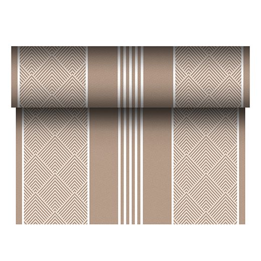 Tischläufer, stoffähnlich, PV-Tissue Mix "ROYAL Collection" 24 m x 40 cm braun "Elegance" 1