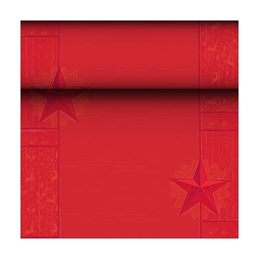 Tischläufer, Tissue "ROYAL Collection" 24 m x 40 cm rot "Rising Star" 1