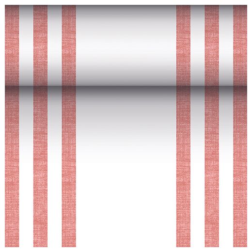 Tischläufer, stoffähnlich, PV-Tissue Mix "ROYAL Collection" 24 m x 40 cm bordeaux "Lines" 1