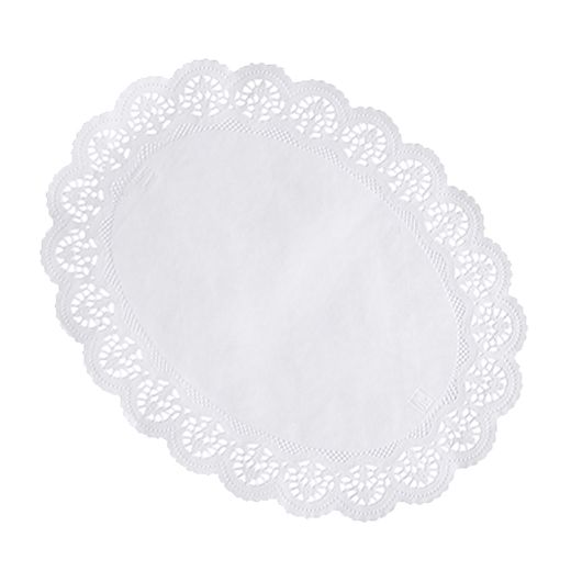 Tortenspitzen oval 36 cm x 28 cm weiss 1
