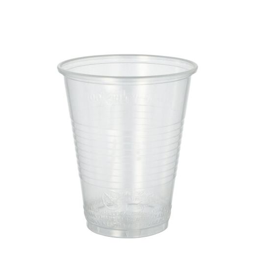 Trinkbecher, PP 0,3 l Ø 9,5 cm · 11,1 cm transparent mit Schaumrand 1