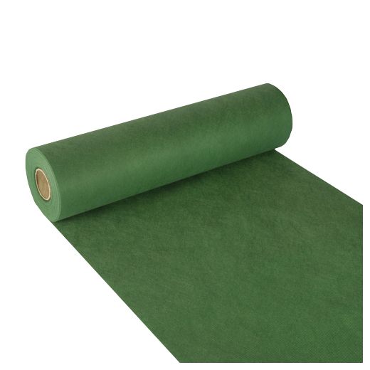Tischläufer, stoffähnlich, Vlies "soft selection" 24 m x 40 cm dunkelgrün 1