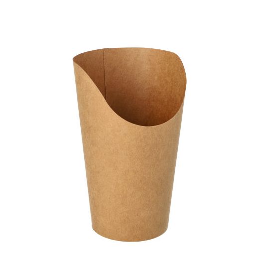Wrap Cups, Pappe 470 ml 13,4 cm x 6 cm x 8 cm braun 1