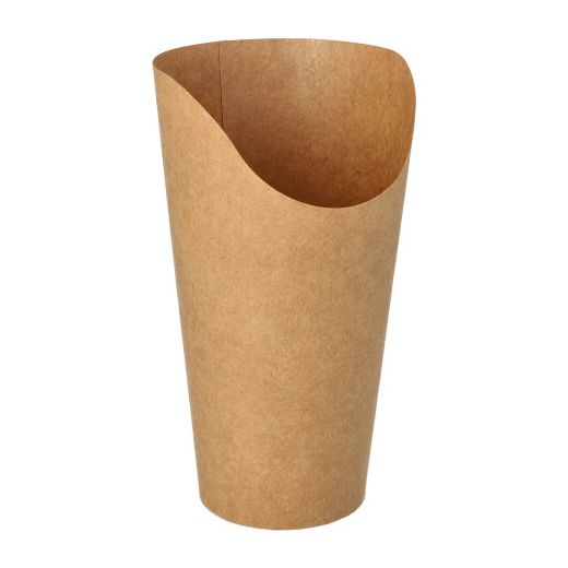 Wrap Cups, Pappe 590 ml 15,9 cm x 6 cm x 8 cm braun 1