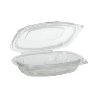 Feinkost- und Salatschalen mit Klappdeckeln, PLA "pure" 250 ml 3,1 cm x 16,1 cm x 13,2 cm glasklar