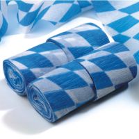 Krepp-Bänder 10 m x 5 cm "Bayrisch Blau" schwer entflammbar