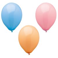 Luftballons Ø 25 cm farbig sortiert "Pastel"