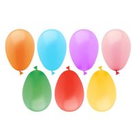 Luftballons farbig sortiert "Wasserbomben"