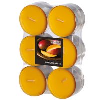 "Flavour by GALA" Maxi Duftlichte Ø 58 mm · 24 mm pfirsich - Mango-Papaya