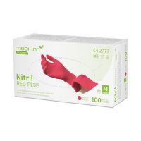 "Medi-Inn® Classic" Handschuhe, Nitril puderfrei rot "Nitril Red Plus" Größe M