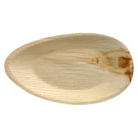 Teller, Palmblatt "pure" oval 32 cm x 18 cm x 3 cm