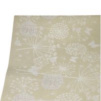 Tischdecke, Papier 3 m x 1,2 m beige "Meadow"