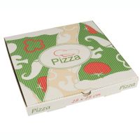 Pizzakartons, Cellulose "pure" eckig 28 cm x 28 cm x 3 cm