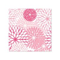 Servietten, 3-lagig 1/4-Falz 25 cm x 25 cm rosa "Floralies"