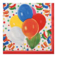 Servietten, 3-lagig 1/4-Falz 33 cm x 33 cm "Lucky Balloons"