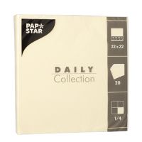 Servietten "DAILY Collection" 1/4-Falz 32 cm x 32 cm champagner