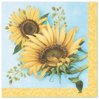 Servietten "ROYAL Collection" 1/4-Falz 40 cm x 40 cm "Sunflower"