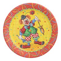 Teller, Pappe rund Ø 23 cm "Clown"