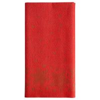 Tischdecke, stoffähnlich, Airlaid 120 cm x 180 cm rot "Christmas Shine"