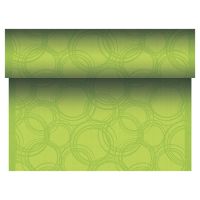 Tischläufer, stoffähnlich, PV-Tissue Mix "ROYAL Collection" 24 m x 40 cm limonengrün "Bubbles"