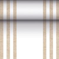 Tischläufer, stoffähnlich, PV-Tissue Mix "ROYAL Collection" 24 m x 40 cm sand "Lines"