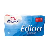 Toilettenpapier, 3-lagiges Tissue Ø 12 cm · 11 cm x 9,5 cm hochweiss "Edina" 250 Blatt