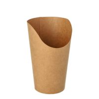 Wrap Cups, Pappe 470 ml 13,4 cm x 6 cm x 8 cm braun