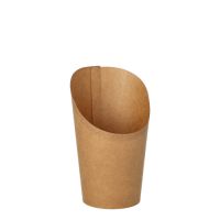 Wrap Cups, Pappe 230 ml 10 cm x 6 cm x 8 cm braun